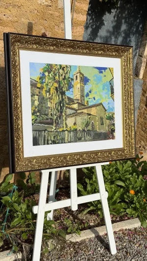 Pintura de paisaje mediterráneo de Maria Àngela Juan Esteva, galería de arte en Mallorca.